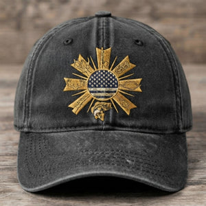 American Outdoor Heritage Embroidered Baseball Cap - Vintage USA Patriotic Hat - 6