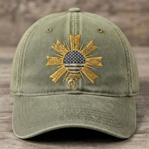 American Outdoor Heritage Embroidered Baseball Cap - Vintage USA Patriotic Hat - 5