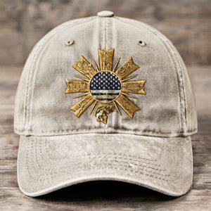 American Outdoor Heritage Embroidered Baseball Cap - Vintage USA Patriotic Hat - 4