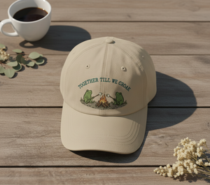 Together Till We Croak Frog Campfire Embroidered Hat Emh - 3