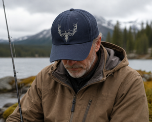 Bowhunter Skull Embroidered Hat Compound Bow Antlers Archery Deer - 2