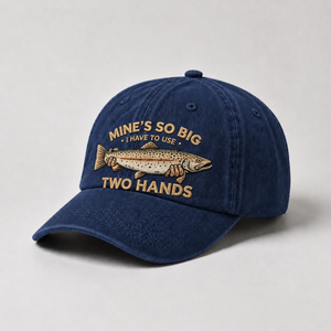 Mine'S So Big Funny Fishing Custom Name Hat, Trout Fly Fishing Cap Gift - 4