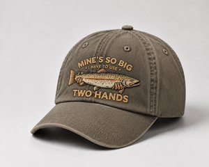 Mine'S So Big Funny Fishing Custom Name Hat, Trout Fly Fishing Cap Gift - 6