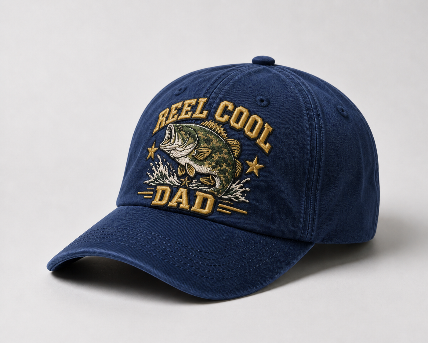 Vintage Fishing Dad Hat Reel Cool Dad Cap Bass Fisherman Gift