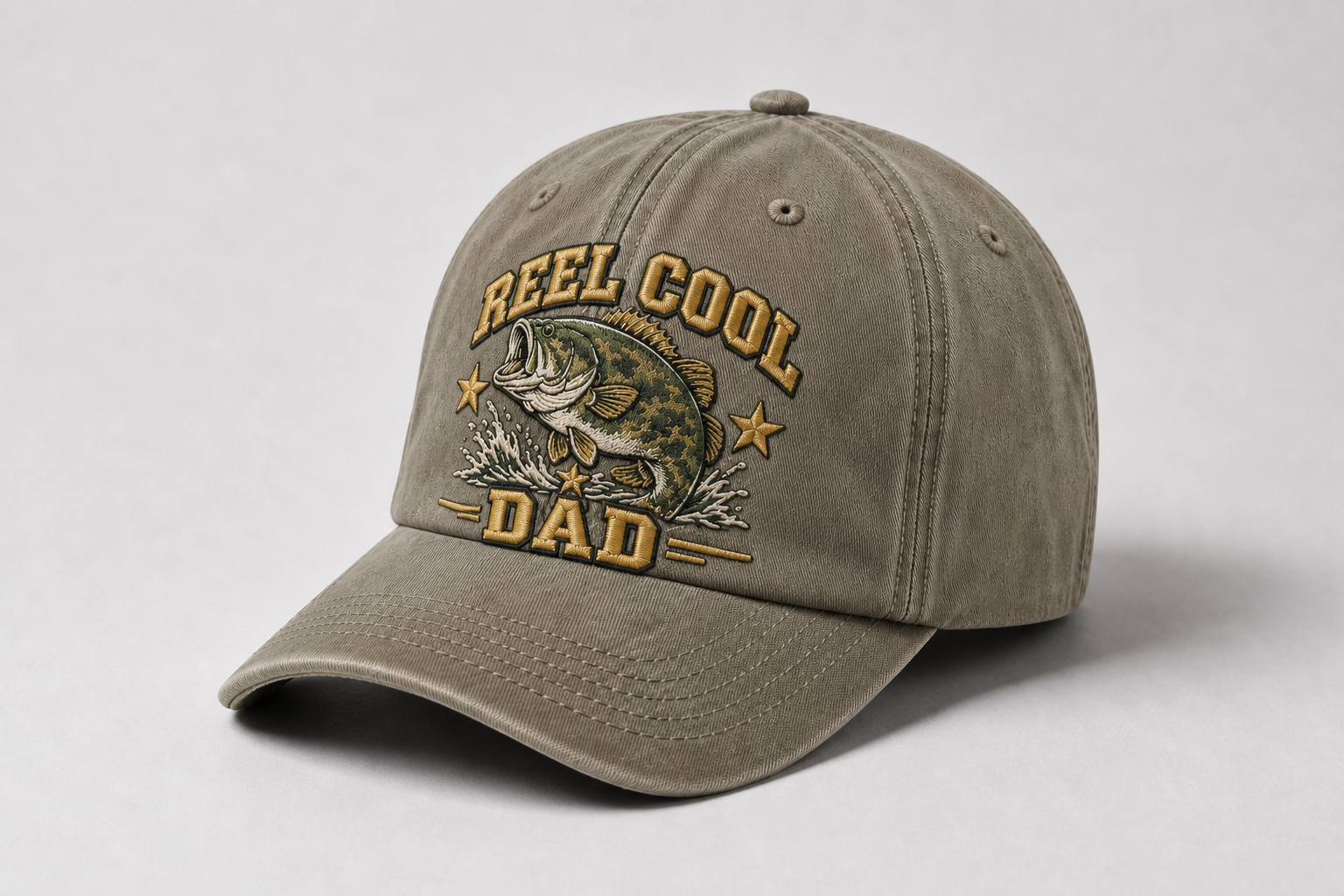 Vintage Fishing Dad Hat Reel Cool Dad Cap Bass Fisherman Gift