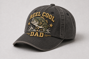Vintage Fishing Dad Hat Reel Cool Dad Cap Bass Fisherman Gift - 6