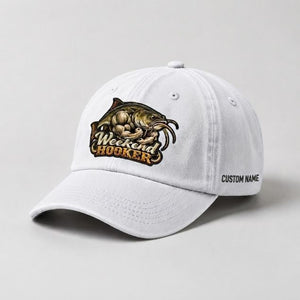 Weekend Hooker Custom Name Catfish Embroidered Hat Fisherman Gift - 4
