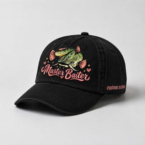 Master Baiter Hat Catfish Fishing Custom Name Embroidered For Women - 2
