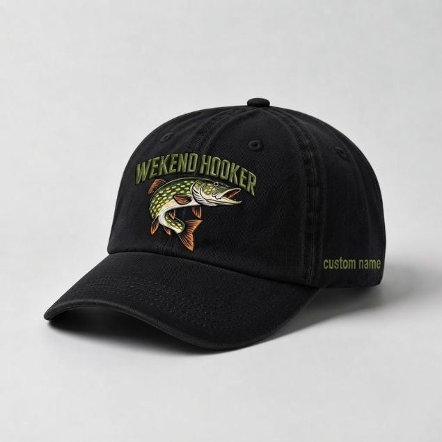 Weekend Hooker Hat Custom Name Pike Embroidered Hat