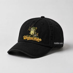 Weekend Hooker Catfish Fishing Custom Name Embroidered Hat For Angler - 2