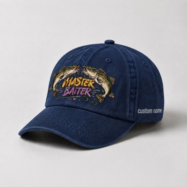 Master Baiter Catfish Fishing Embroidered Hat for Women, Fishing Lover Gift