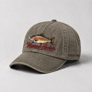 Weekend Hooker Hat Custom Name Rainbow Trout Embroidered Fishing - 6