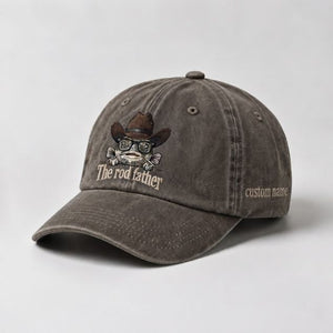 The Rod Father Hat Catfish Fishing Custom Name Embroidered Cap - 5