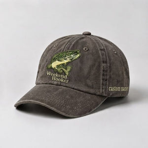 Weekend Hooker Hat Custom Name Pike Fishing Cap Embroidered - 5
