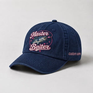 Master Baiter Hat Custom Name Catfish Fishing Embroidered Hat For Woman - 3