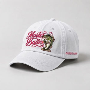 Master Baiter Hat Custom Name Largemouth Bass Embroidered Hat For Women - 4