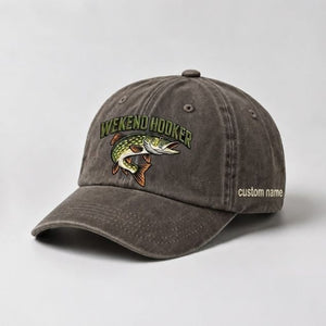 Weekend Hooker Hat Custom Name Pike Embroidered Hat - 5