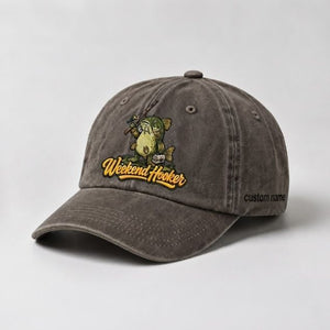 Weekend Hooker Catfish Fishing Custom Name Embroidered Hat For Angler - 5
