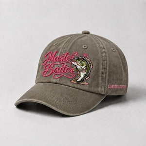 Master Baiter Hat Custom Name Largemouth Bass Embroidered Hat For Women - 6