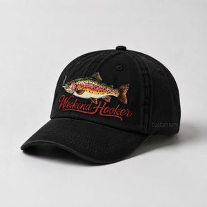 Weekend Hooker Hat Custom Name Rainbow Trout Embroidered Fishing - 2