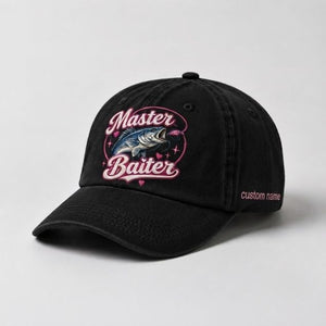 Master Baiter Hat Custom Name Catfish Fishing Embroidered Hat For Woman - 2
