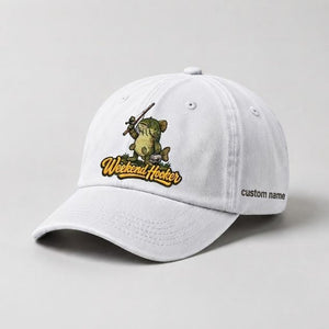 Weekend Hooker Catfish Fishing Custom Name Embroidered Hat For Angler - 4