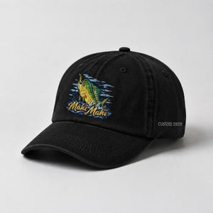 Mahi Mahi Custom Name Embroidered Fishing Hat, Offshore Angler Hat - 2