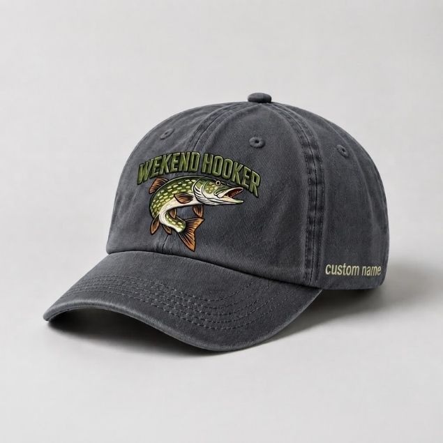 Weekend Hooker Hat Custom Name Pike Embroidered Hat