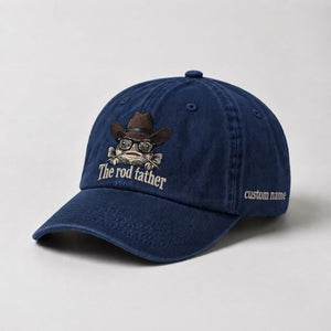The Rod Father Hat Catfish Fishing Custom Name Embroidered Cap - 3