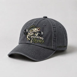 Weekend Hooker Hat Custom Name Striped Bass Fishing Embroidered Hat - 1