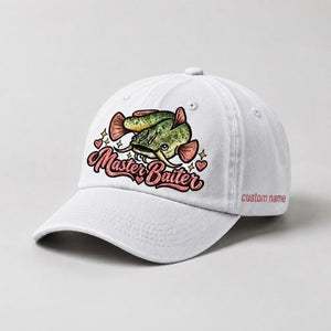 Master Baiter Hat Catfish Fishing Custom Name Embroidered For Women - 4