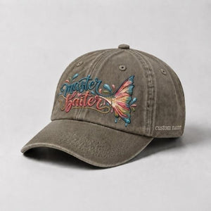 Master Baiter Rainbow Trout Tail Custom Name Embroidered Hat Fishing for Women, Cute Outdoor Gift - 6