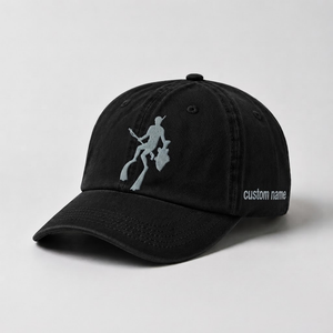 Spearfishing Hats For Women, Custom Embroidered Baseball Cap, Personalized Freediving Gift, Vintage Washed Cotton Dad Hat, Outdoor Gear - 2