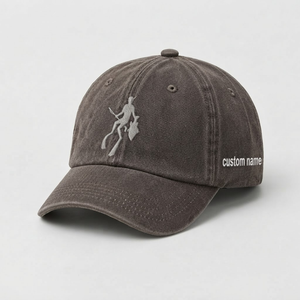 Spearfishing Hats For Women, Custom Embroidered Baseball Cap, Personalized Freediving Gift, Vintage Washed Cotton Dad Hat, Outdoor Gear - 5