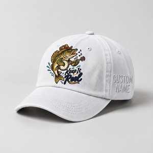 Custom Name Walleye Hat, Personalized Keep It Reel Fishing Cap, Vintage Fisherman Gift, Embroidered Outdoor Dad Hat - 4